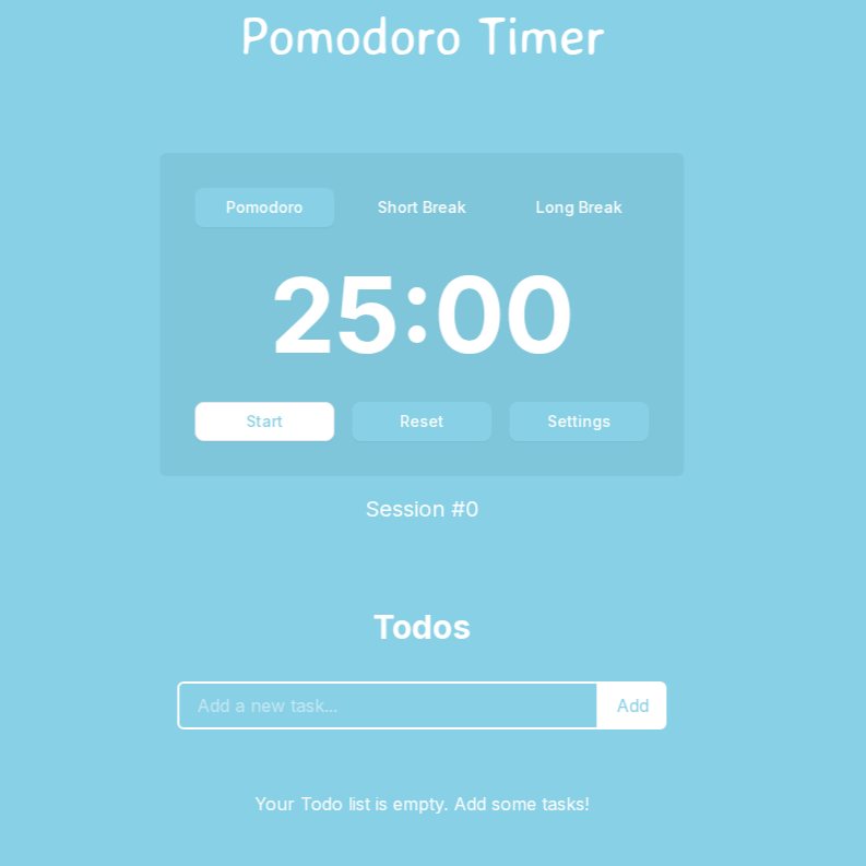 JustPomo: Simple Pomodoro Timer